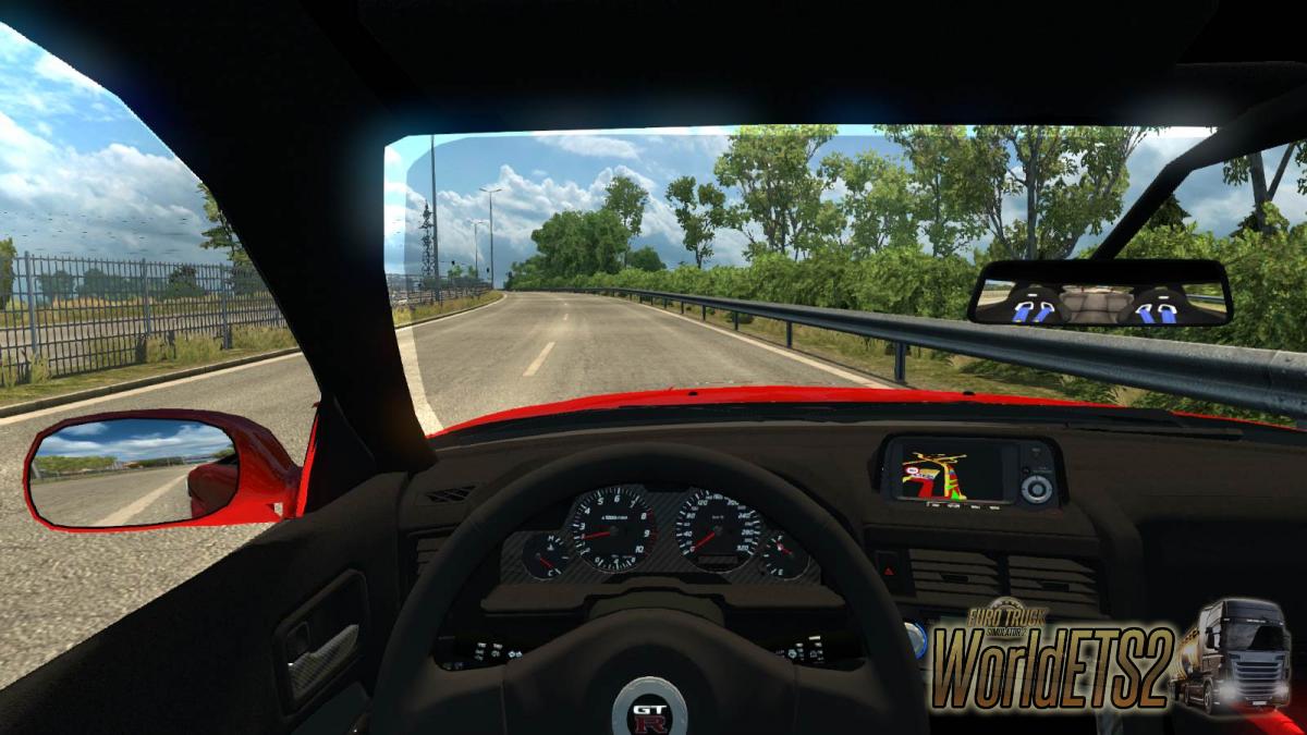 Passenger car Nissan Skyline R34 GT-R for Euro Truck Simulator 2