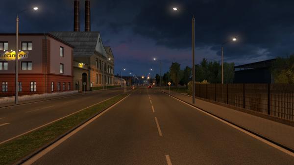 Realistic city lighting mod - Sisl's City Lighting for ETS 2