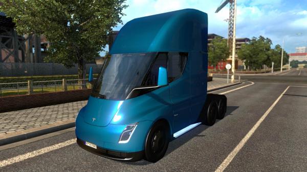 Мод вантажівки на електричній тязі Tesla Semi для ETS 2