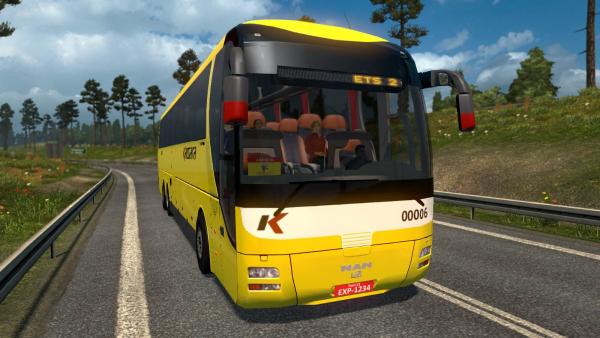 Bus mod MAN Lion's Coach, version 2002 for ETS 2
