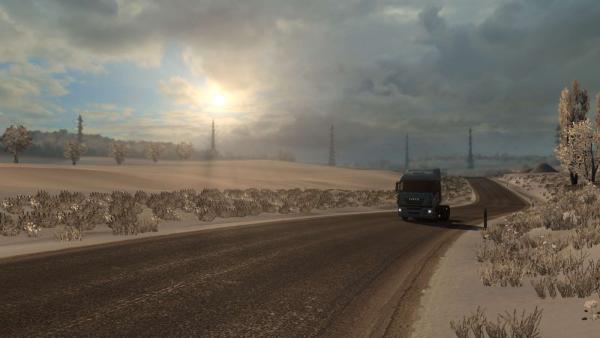 Real winter weather mod for ETS 2