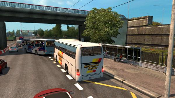 Мод повышения реалистичности автобусов Parking Bus для ETS 2