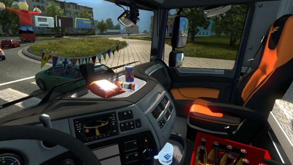 Mod additional tuning cab Addons for DLC Cabin Accessories for ETS 2