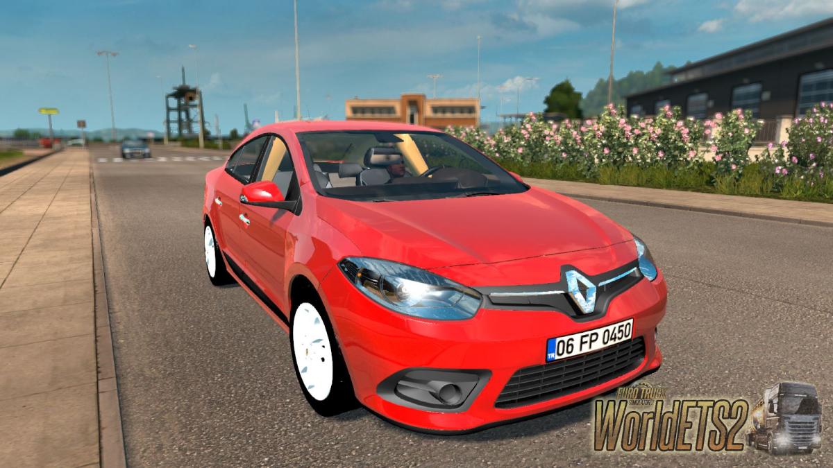 Легковая машина Renault Fluence для Euro Truck Simulator 2