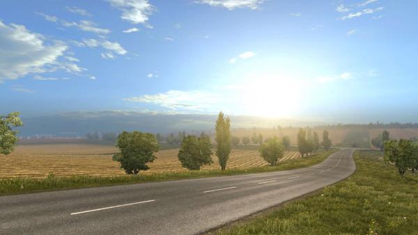 Graphic mod Improved Weather Reload R6 for ETS 2