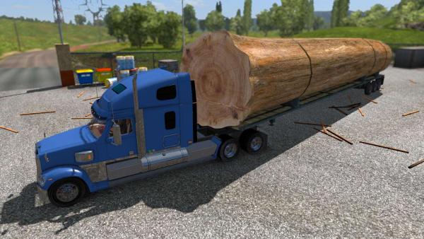 Trailer mod with baobab for ETS 2