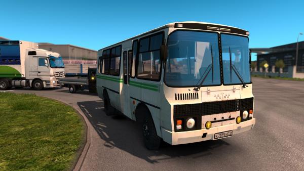 Russian bus mod PAZ-3205 for ETS 2