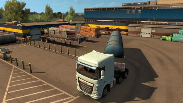Oversized cargo trailer mod for ETS 2