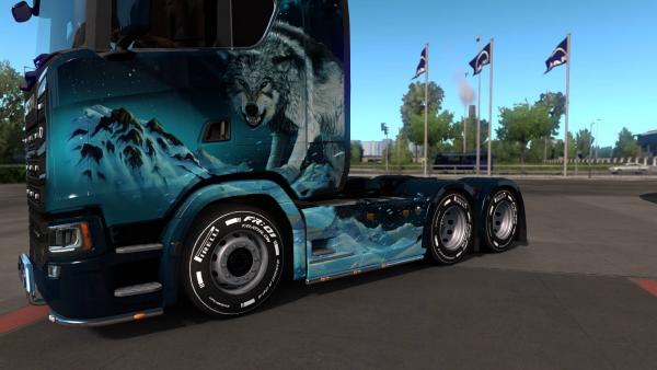 Mod new tires for trucks and trailers for ETS 2