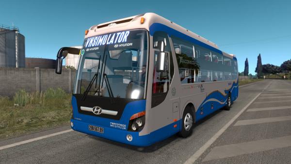 Мод туристического автобуса Hyundai Universe для ETS 2