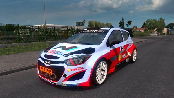 Hyundai i20 WRC car mod for ETS 2