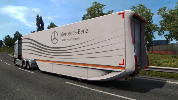 Mod semitrailer Mercedes-Benz AeroDynamic for ETS 2