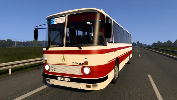 LAZ-699R intercity bus mod for ETS 2